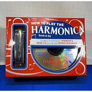 New How to Play the Harmonica Book Kit David Harp 10-Hole Key of C CD Mud Puddle